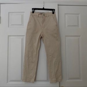 Everlane Straight Leg Crop Sandstone size 0